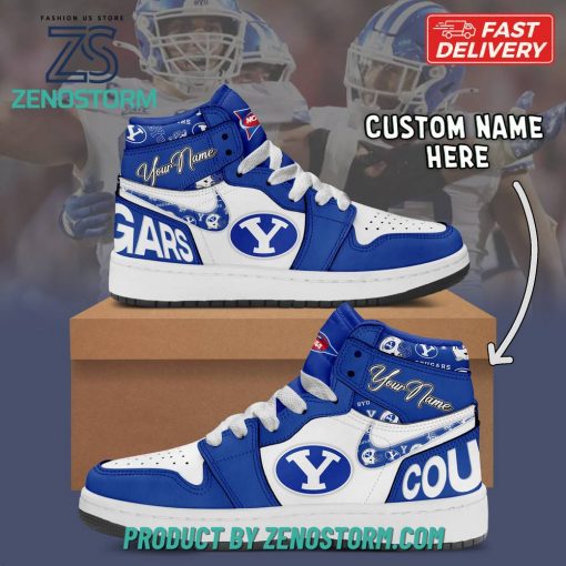 Byu Cougars NCAA Personalized Air Jordan 1