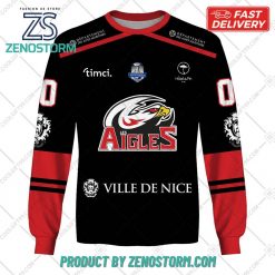 Les Aigles de Nice Home Jersey Style Hoodie Sweatshirt