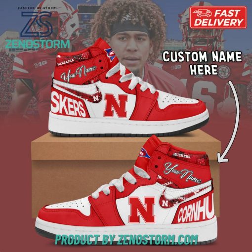 Nebraska Cornhuskers NCAA Personalized Air Jordan 1