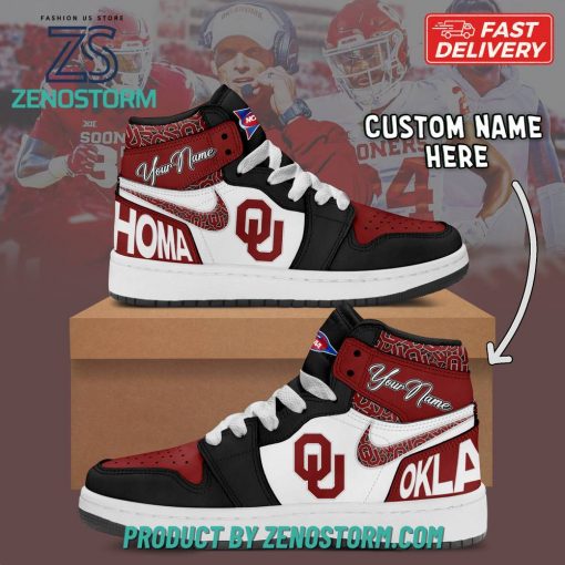 Oklahoma Sooners NCAA Personalized Air Jordan 1