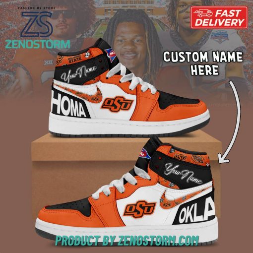 Oklahoma State Cowboys NCAA Personalized Air Jordan 1