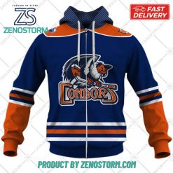 Personalized AHL Bakersfield Condors Color Jersey Style Hoodie Sweatshirt