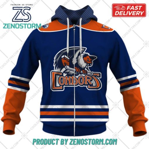 Personalized AHL Bakersfield Condors Color Jersey Style Hoodie, Sweatshirt