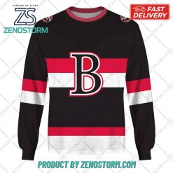 Personalized AHL Belleville Senators Color Jersey Style Hoodie Sweatshirt