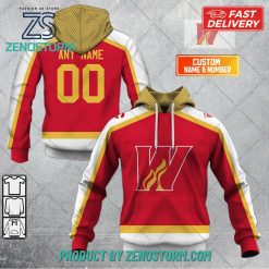Personalized AHL Calgary Wranglers Color Jersey Style Hoodie, Sweatshirt