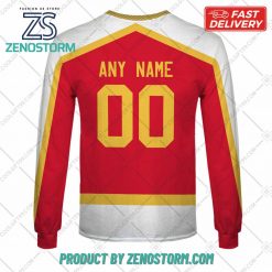 Personalized AHL Calgary Wranglers Color Jersey Style Hoodie Sweatshirt