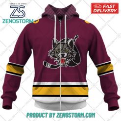 Personalized AHL Chicago Wolves Color Jersey Style Hoodie Sweatshirt