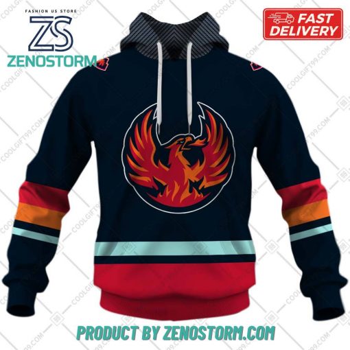 Personalized AHL Coachella Valley Firebirds Color Jersey Style Hoodie, Sweatshirt