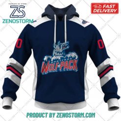 Personalized AHL Hartford Wolf Pack Color Jersey Style Hoodie Sweatshirt