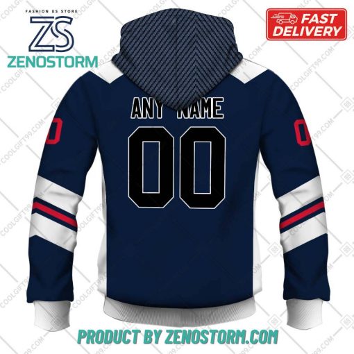 Personalized AHL Hartford Wolf Pack Color Jersey Style Hoodie, Sweatshirt