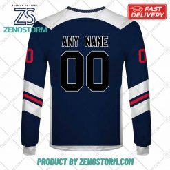 Personalized AHL Hartford Wolf Pack Color Jersey Style Hoodie Sweatshirt