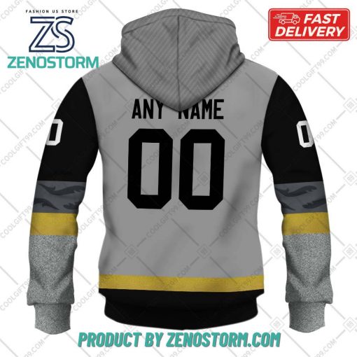 Personalized AHL Henderson Silver Knights Color Jersey Style Hoodie, Sweatshirt