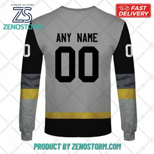 Personalized AHL Henderson Silver Knights Color Jersey Style Hoodie, Sweatshirt