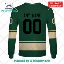 Personalized AHL Iowa Wild Color Jersey Style Hoodie Sweatshirt