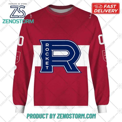 Personalized AHL Laval Rocket Color Jersey Style Hoodie, Sweatshirt