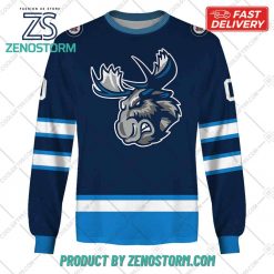 Personalized AHL Manitoba Moose Color Jersey Style Hoodie Sweatshirt