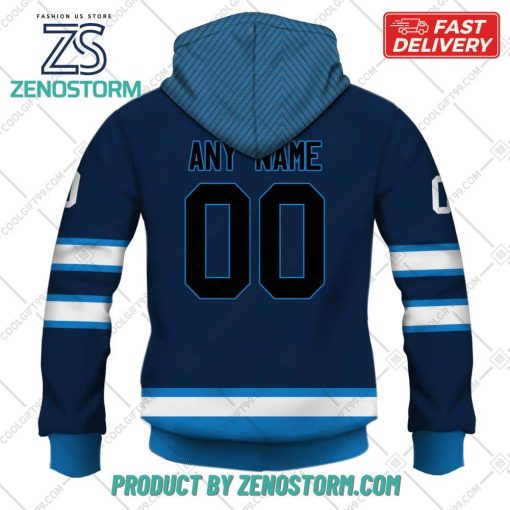 Personalized AHL Manitoba Moose Color Jersey Style Hoodie, Sweatshirt