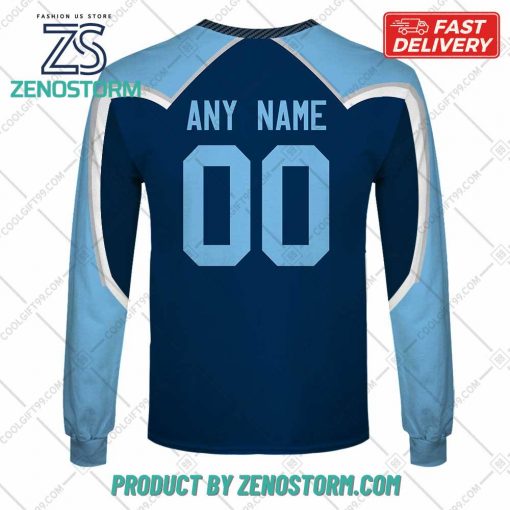 Personalized AHL Milwaukee Admirals Color Jersey Style Hoodie, Sweatshirt