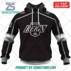 Personalized AHL Ontario Reign Color Jersey Style Hoodie, Sweatshirt