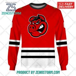 Personalized AHL Rockford IceHogs Color Jersey Style Hoodie Sweatshirt