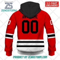 Personalized AHL Rockford IceHogs Color Jersey Style Hoodie Sweatshirt