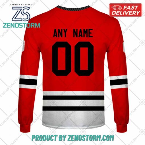 Personalized AHL Rockford IceHogs Color Jersey Style Hoodie, Sweatshirt