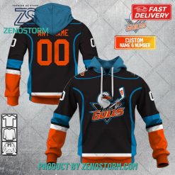 Personalized AHL San Diego Gulls Color Jersey Style Hoodie, Sweatshirt