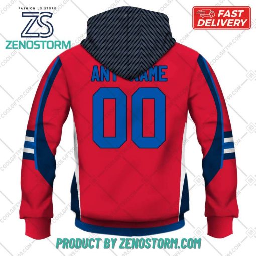 Personalized AHL Springfield Thunderbirds Color Jersey Style Hoodie, Sweatshirt