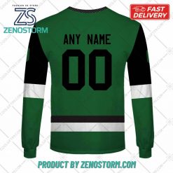 Personalized AHL Texas Stars Color Jersey Style Hoodie Sweatshirt