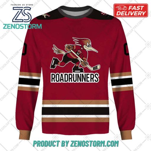 Personalized AHL Tucson Roadrunners Color Jersey Style Hoodie, Sweatshirt