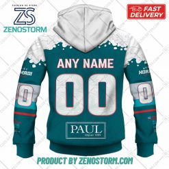 Personalized FR Hockey Anglet Hormadi Elite Home Jersey Style Hoodie Sweatshirt 5