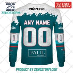 Personalized FR Hockey Anglet Hormadi Elite Home Jersey Style Hoodie Sweatshirt 6