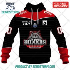 Personalized FR Hockey Boxers de Bordeaux Home Jersey Style Hoodie Sweatshirt