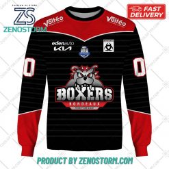 Personalized FR Hockey Boxers de Bordeaux Home Jersey Style Hoodie Sweatshirt