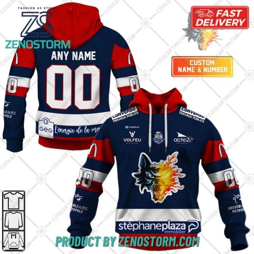 Bruleurs de Loups Home Jersey Style Hoodie, Sweatshirt