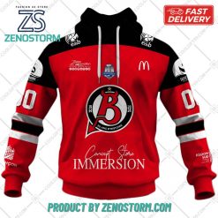 Personalized FR Hockey Diables Rouges de Briancon Home Jersey Style Hoodie Sweatshirt 2