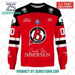 Personalized FR Hockey Diables Rouges de Briancon Home Jersey Style Hoodie Sweatshirt 3