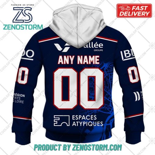 Personalized FR Hockey Ducs d Angers Home Jersey Style Hoodie, Sweatshirt