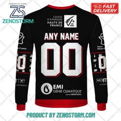 Personalized FR Hockey Gothiques d Amiens Home Jersey Style Hoodie Sweatshirt