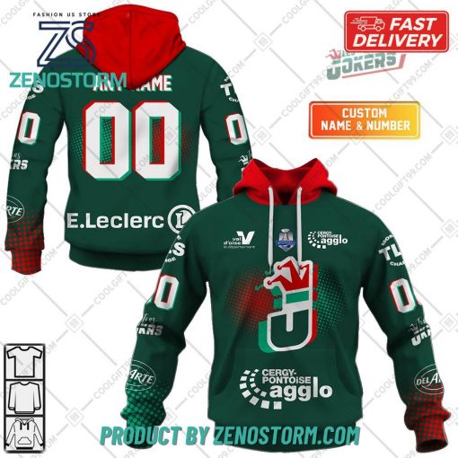 Jokers de Cergy Pontoise Home Jersey Style Hoodie, Sweatshirt