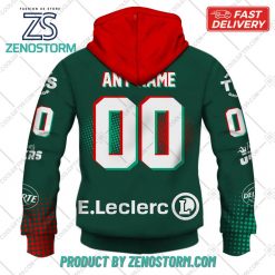 Personalized FR Hockey Jokers de Cergy Pontoise Home Jersey Style Hoodie Sweatshirt 5