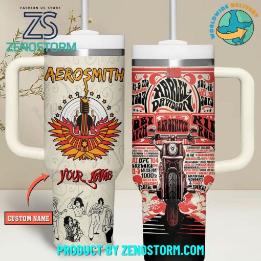 Aerosmith American Rock Band Customized Stanley Tumbler