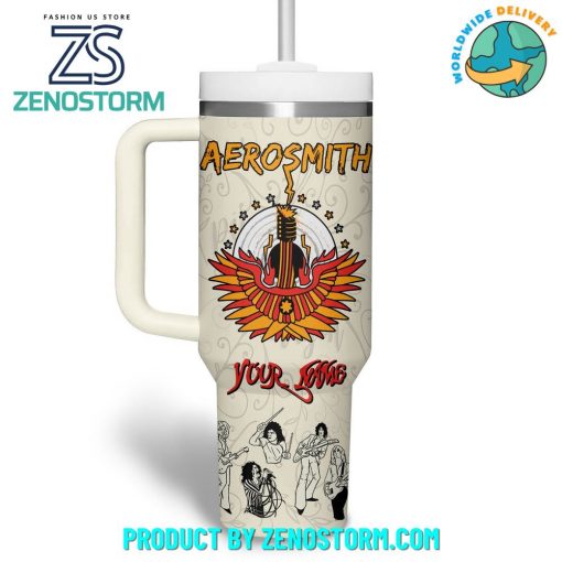 Aerosmith American Rock Band Customized Stanley Tumbler