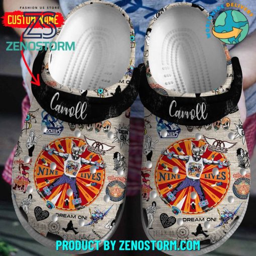 Aerosmith Nike Lives Songs Custom Name Crocs