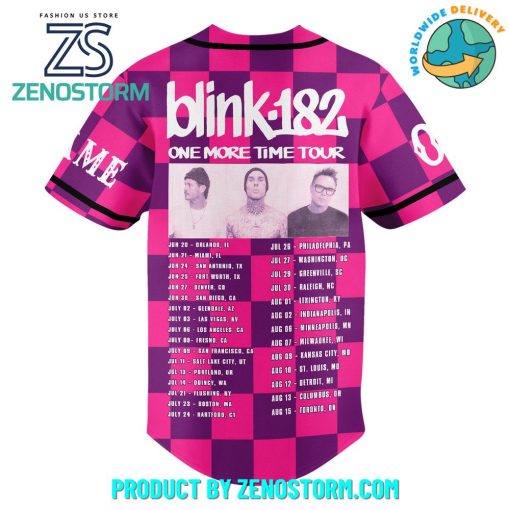 Blink-182 One More Time Tour Customized Baseball Jersey