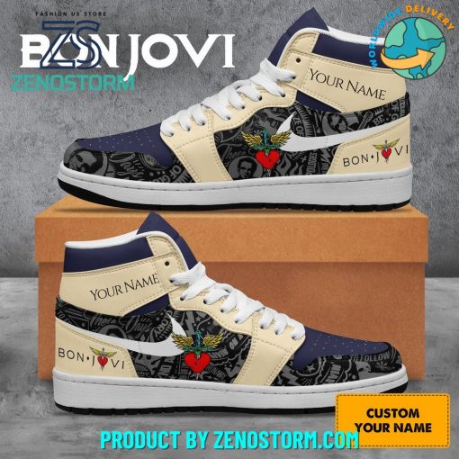 Bon Jovi Band Custom Name Nike Air Jordan 1