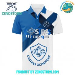 Castres Olympique Blue Army Custom Name Polo Shirt