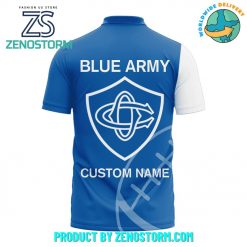 Castres Olympique Blue Army Custom Name Polo Shirt