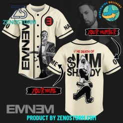 Eminem Rap Boy Slim Shady Custom Name Baseball Jersey