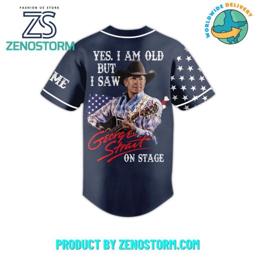 George Strait Happy 4th Of July Custom Name Baseball Jersey